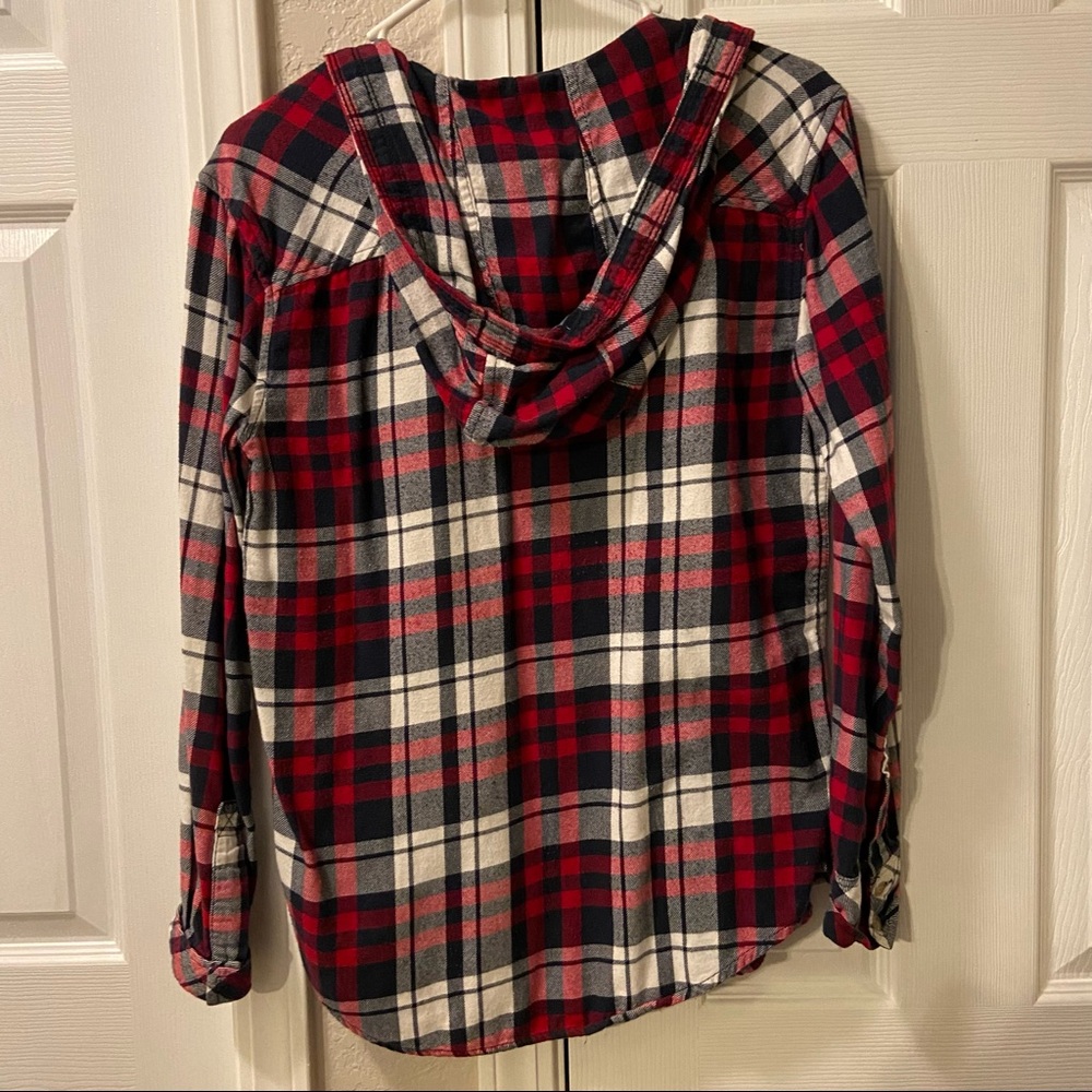 TNA Hooded Plaid Shirt